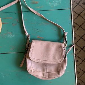 Anthropologie Crossbody Beige/Pink Bag - USED ONCE
